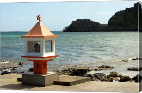 Framed Mauritius, Baie du Cap, Hindu place of worship Print