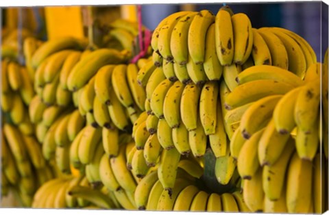 Framed MOROCCO, Atlantic Coast, TAMRI, Market bananas Print