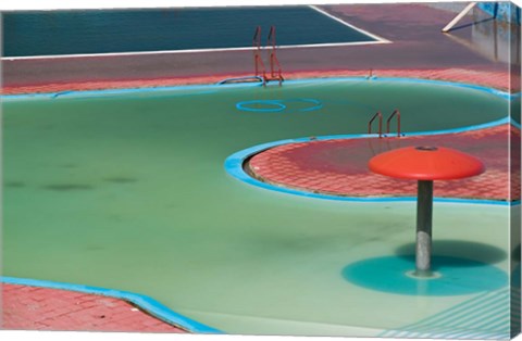 Framed MOROCCO, CASABLANCA, AIN DIAB resort Pool Detail Print