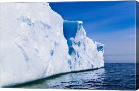 Framed Landscape of iceberg, American Palmer Station, Antarctica Print