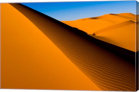 Framed Desert Dunes of the Erg Murzuq, Libya Print