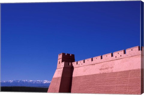 Framed Jiayuguan Pass of the Great Wall, China Print