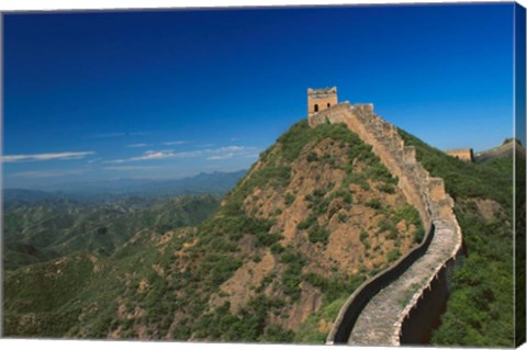 Framed Landscape of Great Wall, Jinshanling, China Print