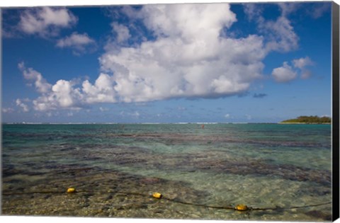 Framed Mauritius, Southern Mauritius, Blue Bay, oceanfront Print