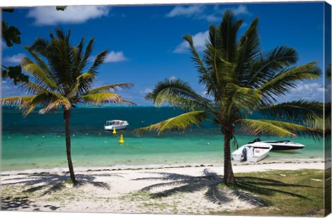 Framed Mauritius, Belle Mare, East Coast beachfront Print