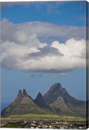 Framed Mauritius, Curepipe, Mountains from Trou aux Cerfs Print