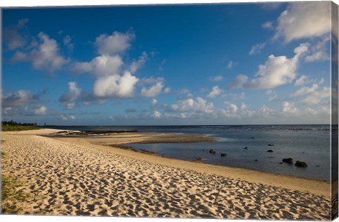 Framed Mauritius, Southern Mauritius, Bel Ombre, beach Print