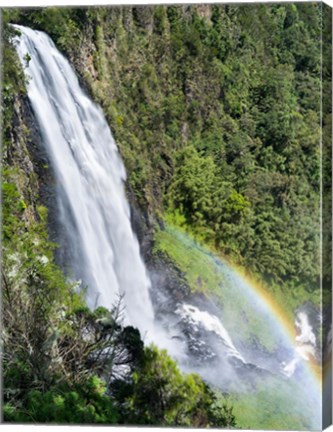 Framed Karura Falls, Aberdare National Park, Kenya Print
