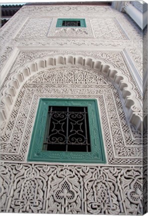 Framed Islamic law court ceiling, Morocco Print