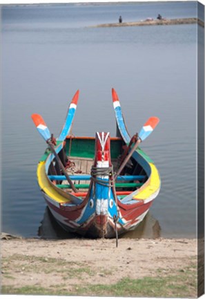 Framed Myanmar, Mandalay, Amarapura, Taungthaman lake Print