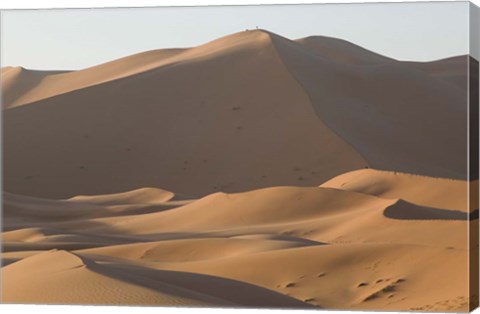 Framed MOROCCO, Tafilalt, MERZOUGA: Erg Chebbi Dunes Print