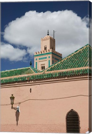 Framed Mosque in Old Marrakech, Ali Ben Youssef, Marrakech, Morocco Print