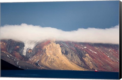 Framed Mountainous Deception Island, Antarctica Print