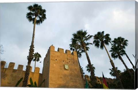 Framed MOROCCO, Souss, Hotel Palais Salam Palace, Ramparts Print