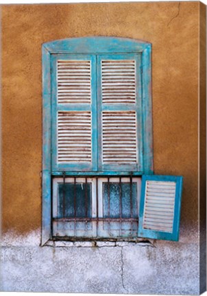 Framed Nubian Window in a Village Across the Nile from Luxor, Egypt Print