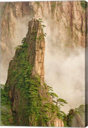 Framed Peak in Grand Canyon in West Sea, Mt. Huang Shan, China Print