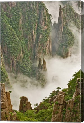 Framed Mt. Huang Shan, China Print