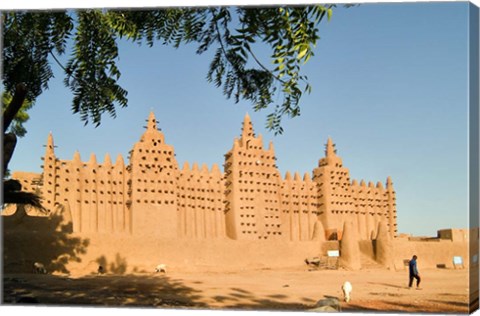 Framed Mosque at Djenne, Mali, West Africa Print