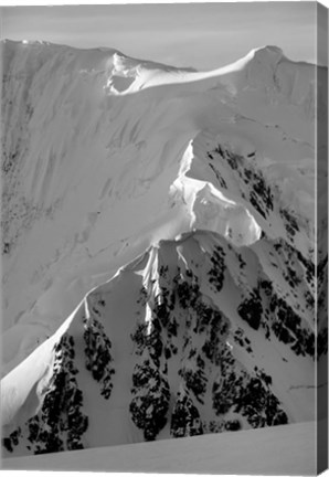 Framed Mountain peaks along Neumayer Channel, Anvers Island, Antarctica. Print