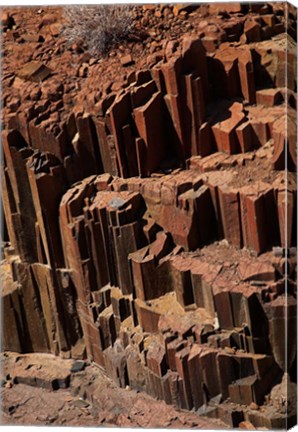 Framed Organ Pipes rock formation, Damaraland, Namibia, Africa. Print