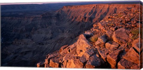 Framed Namibia, Fish River Canyon National Park, canyon walls Print