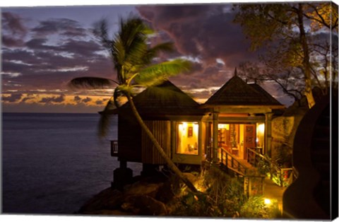 Framed Resort, Northolme Hotel Spa, Mahe Island, Seychelles Print