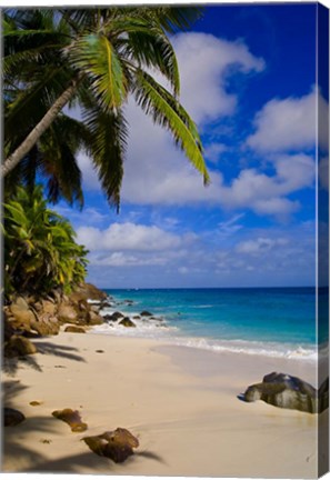 Framed Serene Anse Victorin Beach, Seychelles, Africa Print