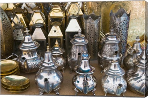 Framed Souk, Market Marrakech, Morocco Print