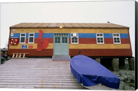 Framed Science Base at Ukraine Outpost &#39;Akademic Vernadky&#39;, Antarctic Peninsula Print