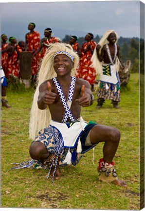 Framed Hutu tribe Male Dancer, Rwanda Print