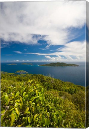 Framed Seychelles, La Digue, Nid d&#39; Aigle Peak Print