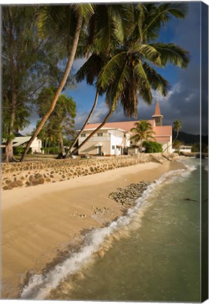 Framed Seychelles, Mahe Island, Anse Royale, Town Church Print