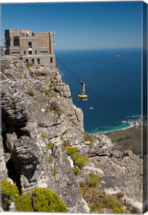 Framed South Africa, Cape Town, Table Mountain, Tram Print