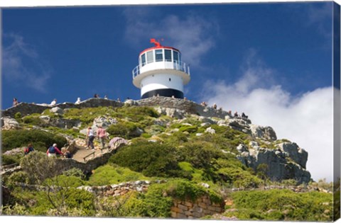 Framed South Africa, Cape Town, Lighthouse on Cape Peninsula Print