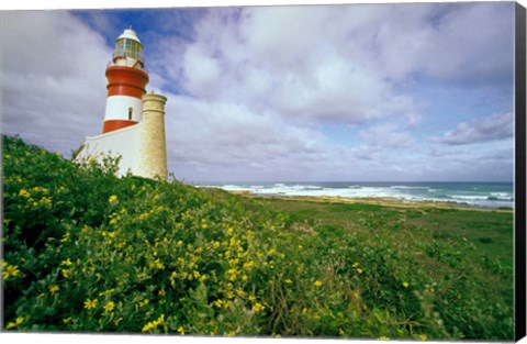 Framed South Africa, Cape Agulhas Lighthouse Print