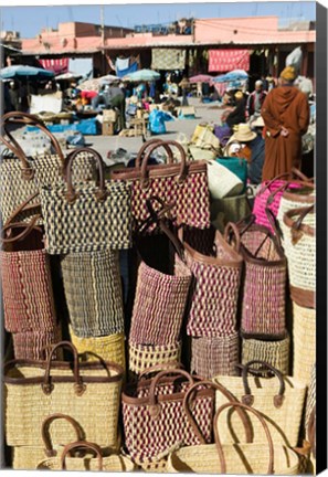 Framed Souqs of Marrakech, Marrakech, Morocco Print