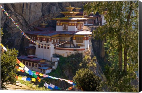 Framed Taksang Monastery near Paro, Bhutan Print