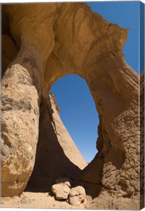 Framed Tin Ghalega Rock Formation, Red Rhino Arch, Fezzan, Libya Print