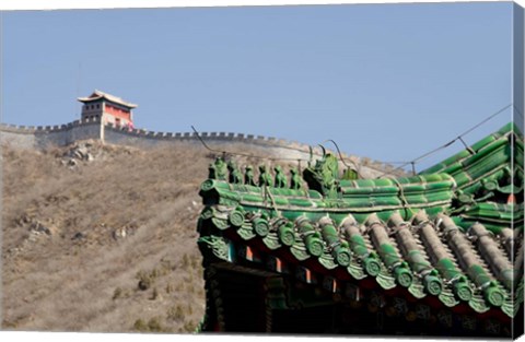 Framed Great Wall of China at Juyongguan, Beijing, China Print