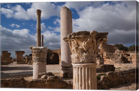 Framed Tunisia, Carthage, Antonine Bath Ancient Architecture Print