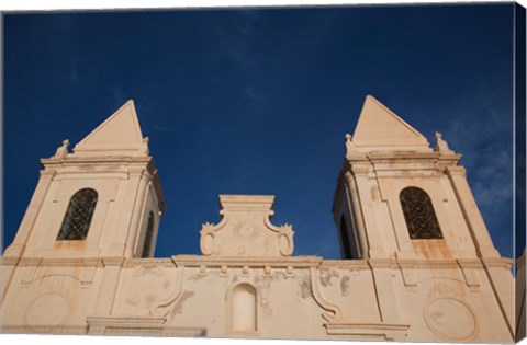 Framed Tunisia, Jerba Island, Houmt Souq, Christian church Print