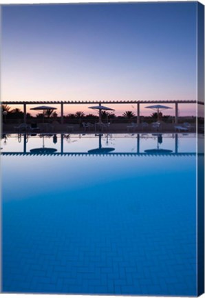 Framed Tunisia, Jerid Area, Tozeur, Hotel El Mouradi Pool Print