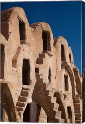 Framed Fortified ksar building, Tunisia Print