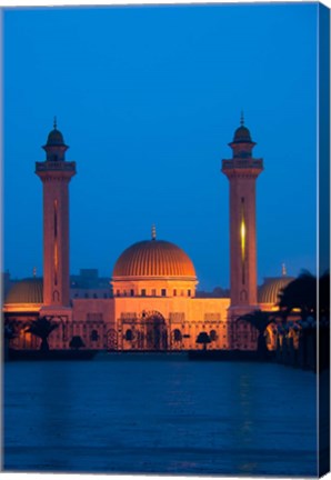 Framed Tunisia, Monastir, Mausoleum, evening Print