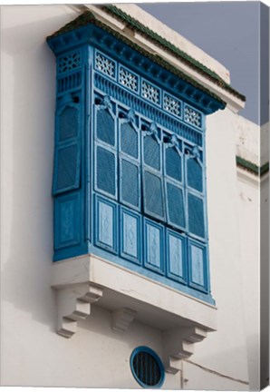 Framed Tunisia, Sidi Bou Said, building detail Print