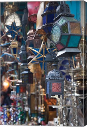 Framed Tunisia, Tunis, Tunisian souvenirs, Souq market Print