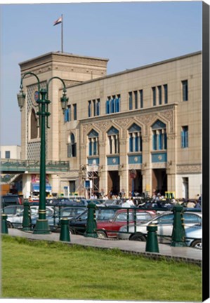 Framed Train Station of Mahattat Ramses, Cairo, Egypt, North Africa Print