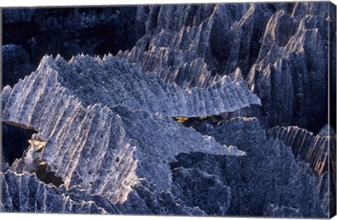 Framed Tsingy Rock Formations, Madagascar Print