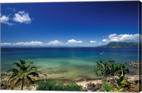 Framed White Sand Beaches and Crystal Clear Waters, Madagascar Print