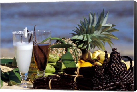 Framed Tropical Breakfast, Madagascar Print